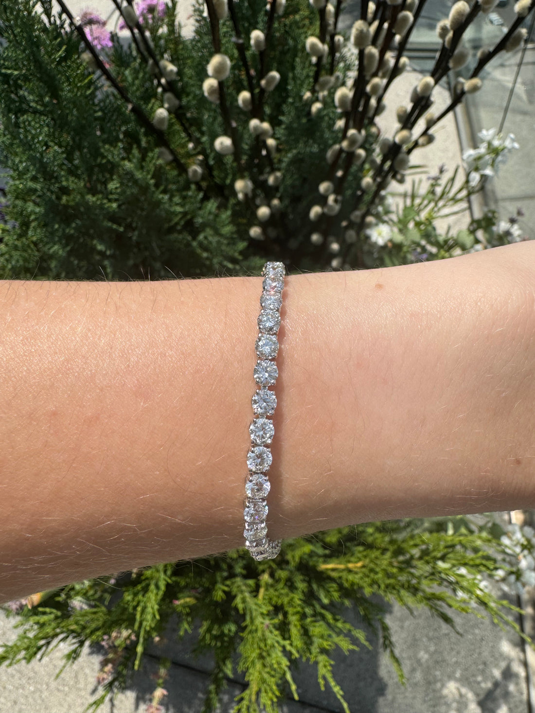 Round Lab Diamond Tennis Bracelets - LabLove Jewelry