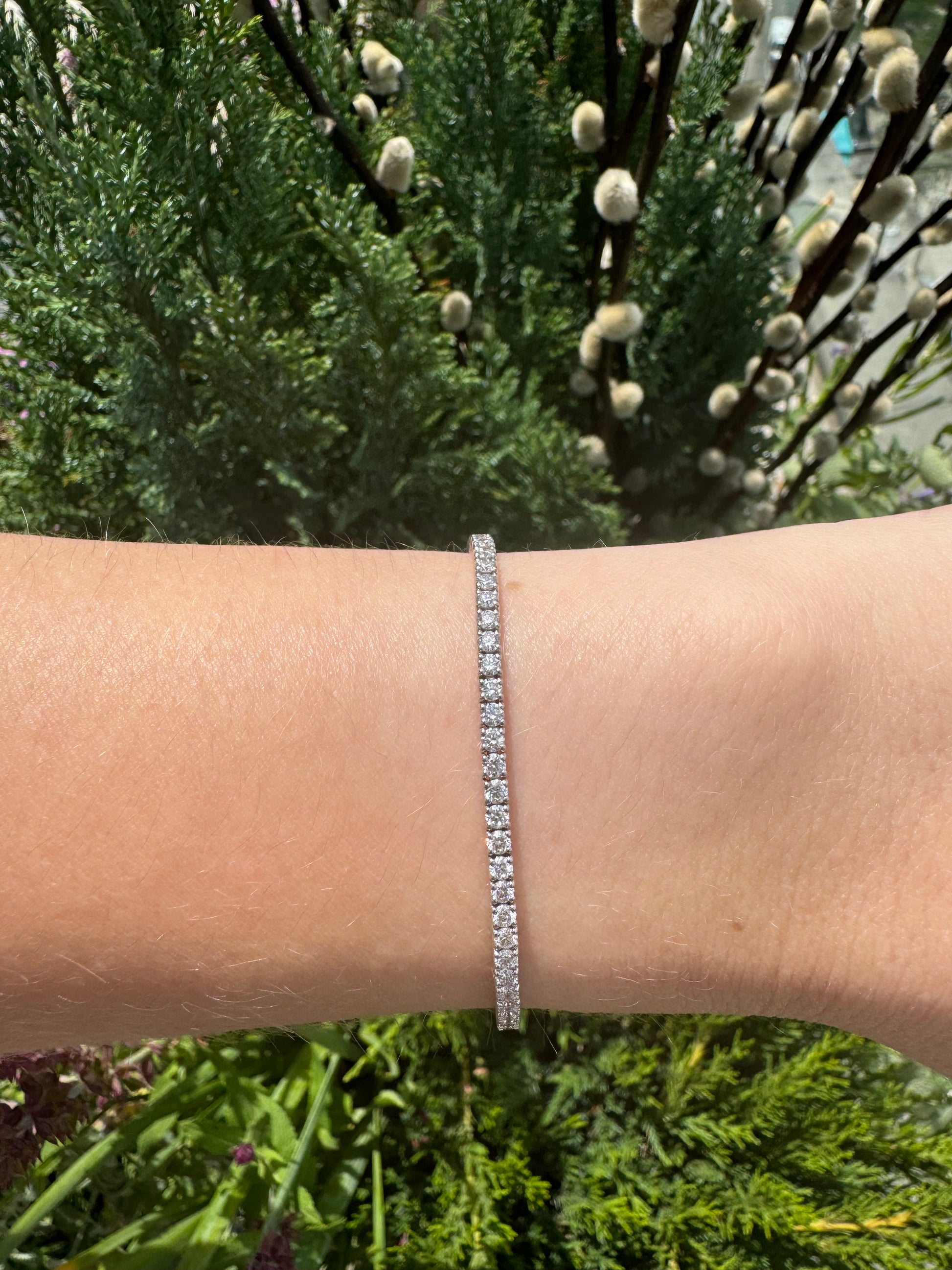 Round Lab Diamond Tennis Bracelets - LabLove Jewelry