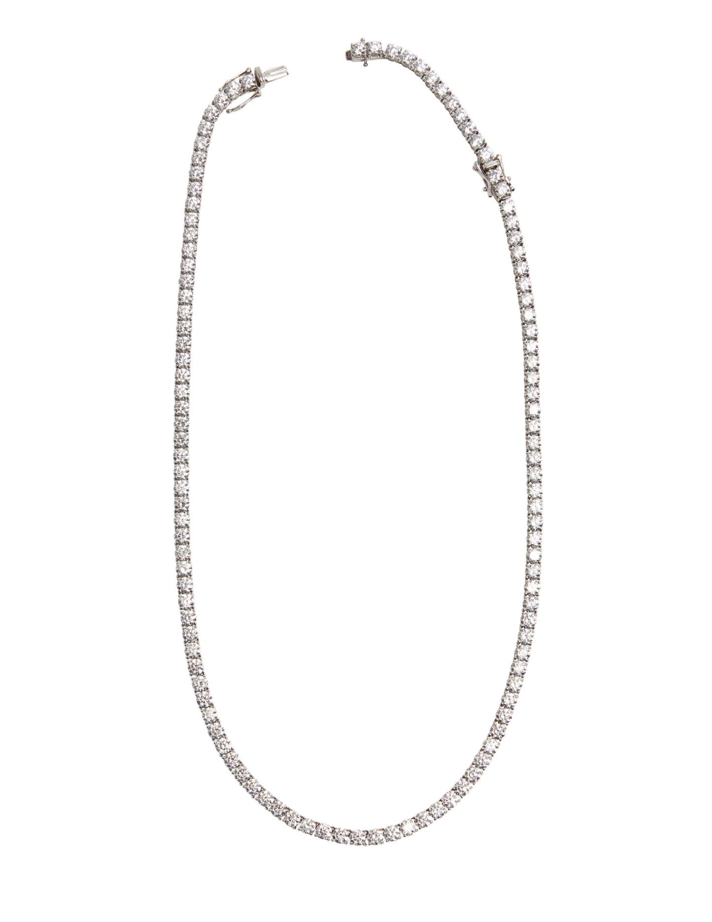 2-in-1 Lab Diamond Tennis Necklace, 25ctw