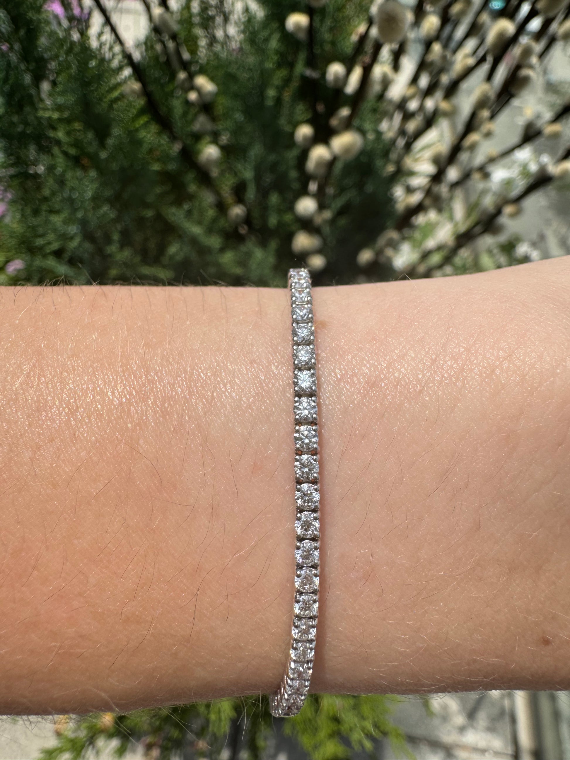 Round Lab Diamond Tennis Bracelets - LabLove Jewelry