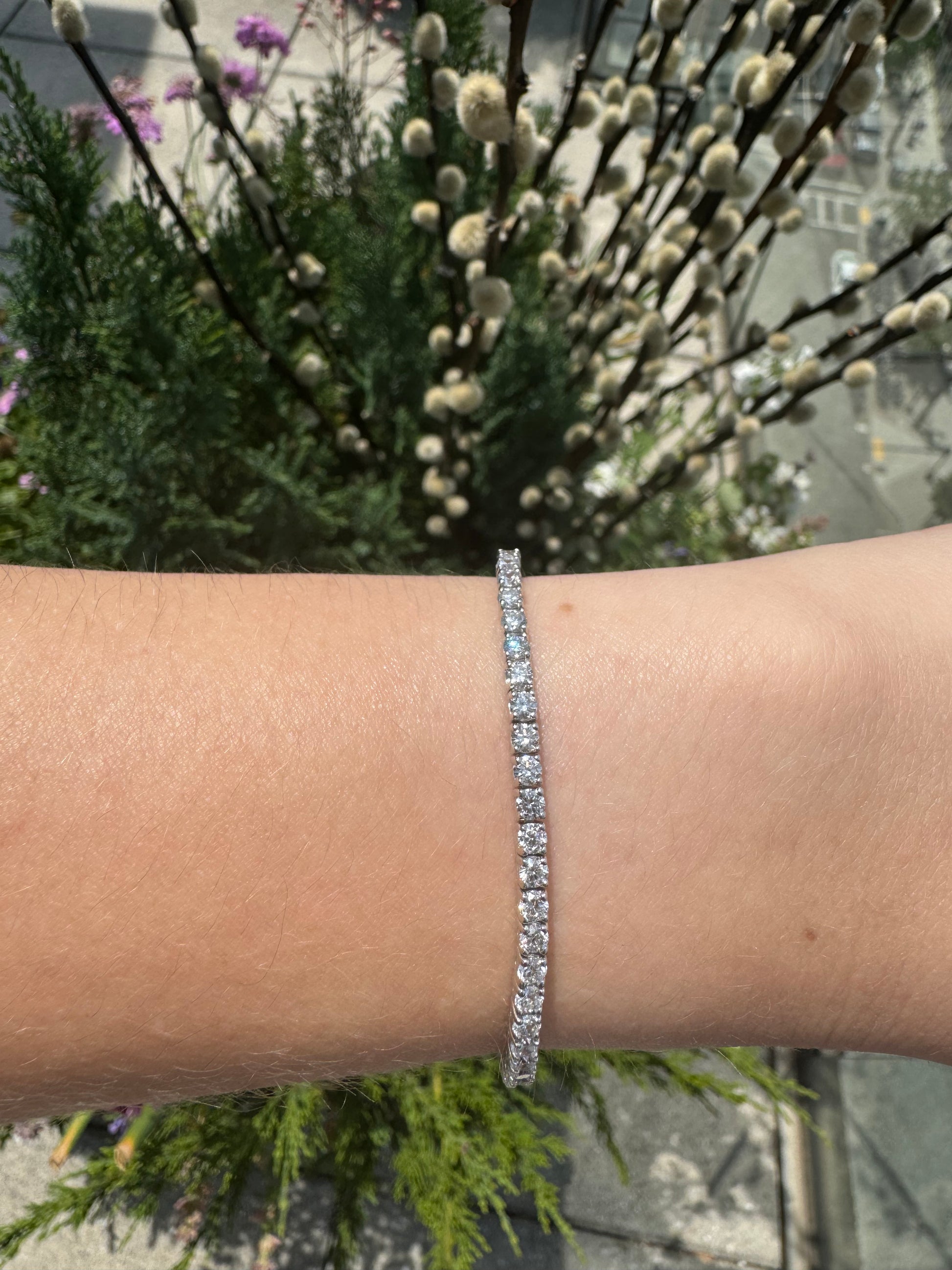 Round Lab Diamond Tennis Bracelets - LabLove Jewelry