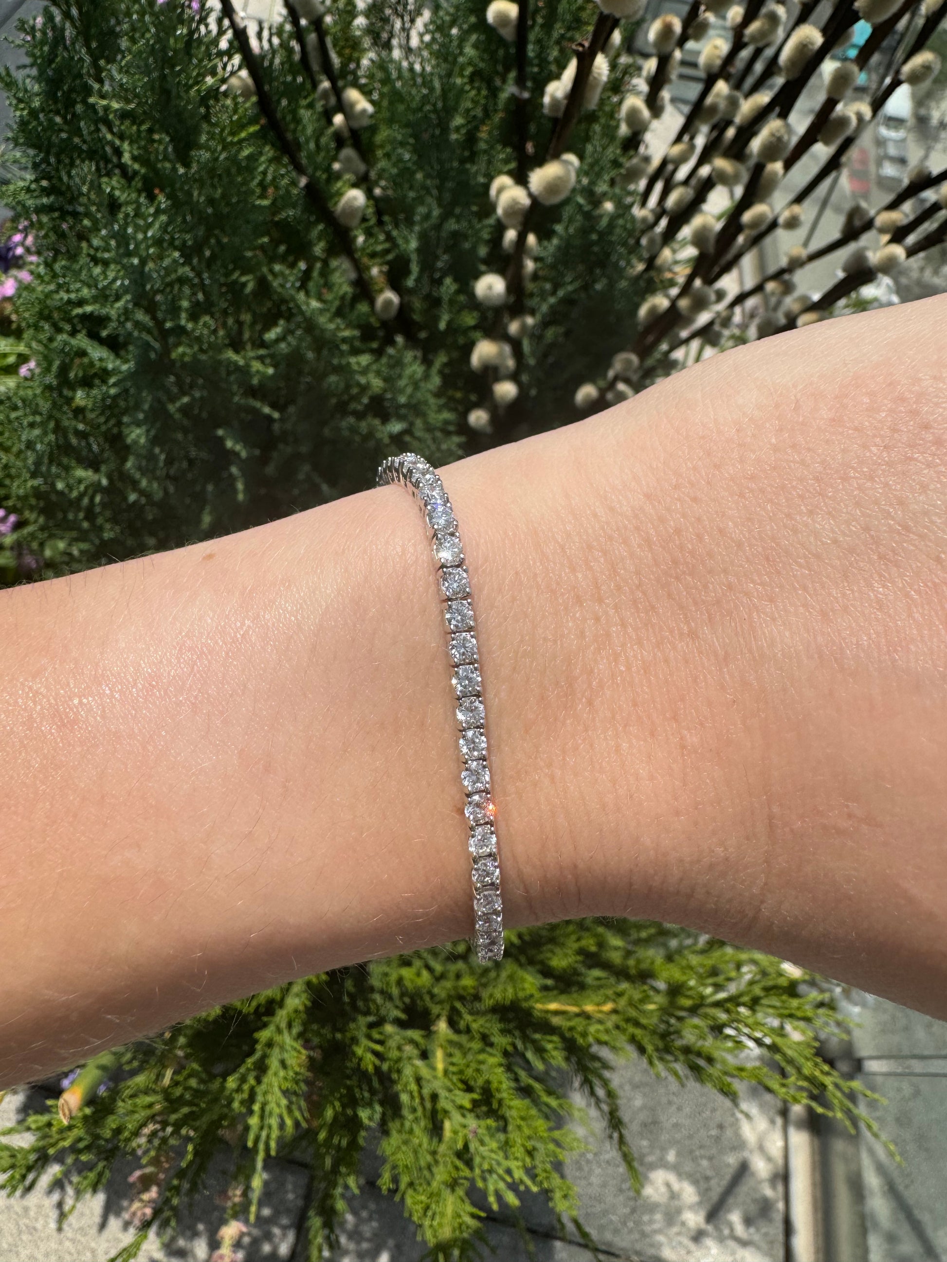 Round Lab Diamond Tennis Bracelets - LabLove Jewelry