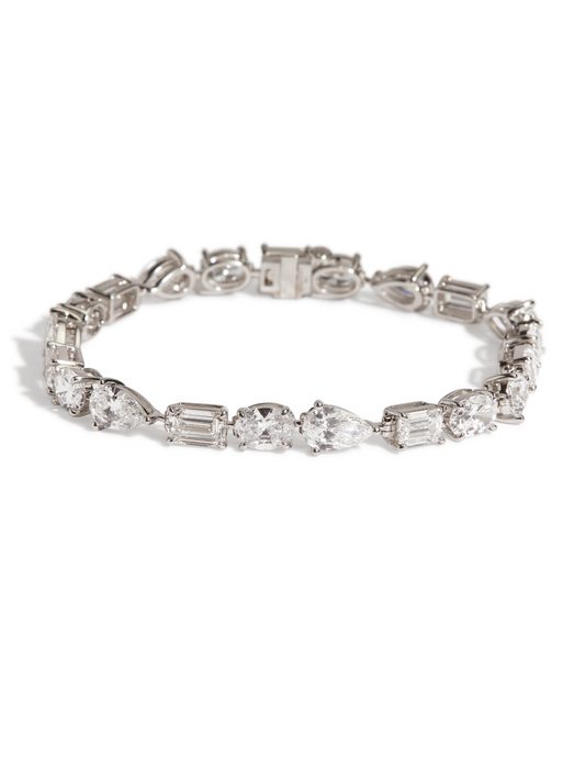 Large Fancy Shape Lab Diamond Tennis Bracelet