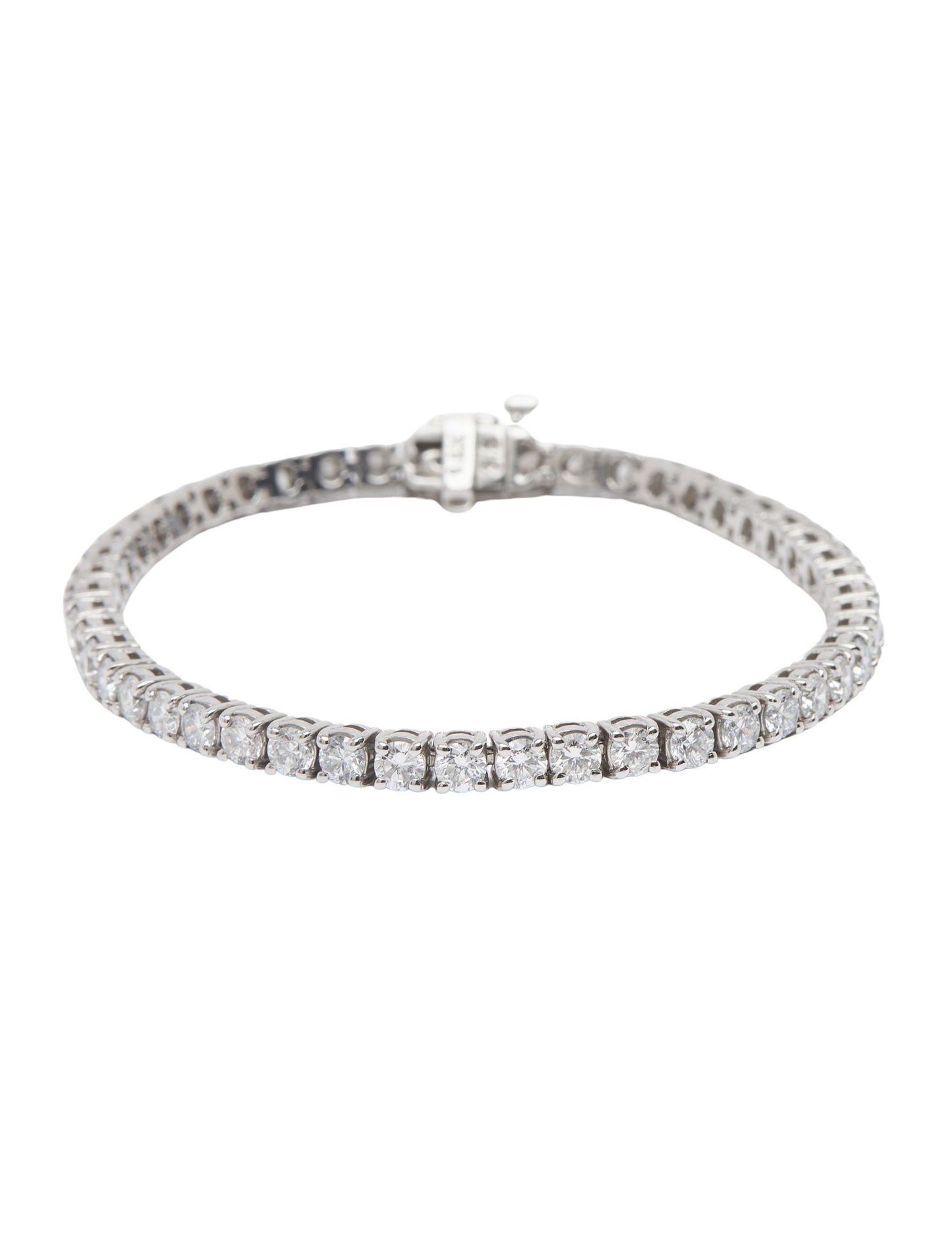 Round Lab Diamond Tennis Bracelets