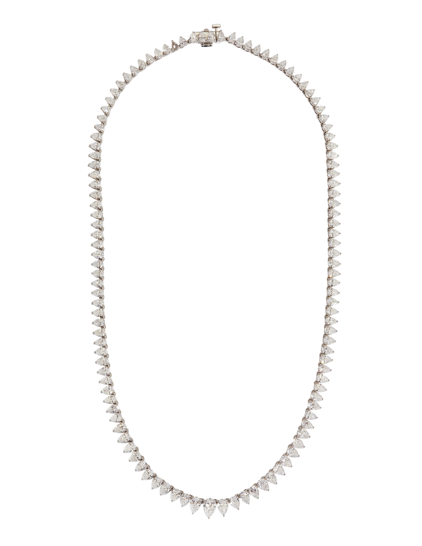 Pear Lab Diamond Tennis Necklace