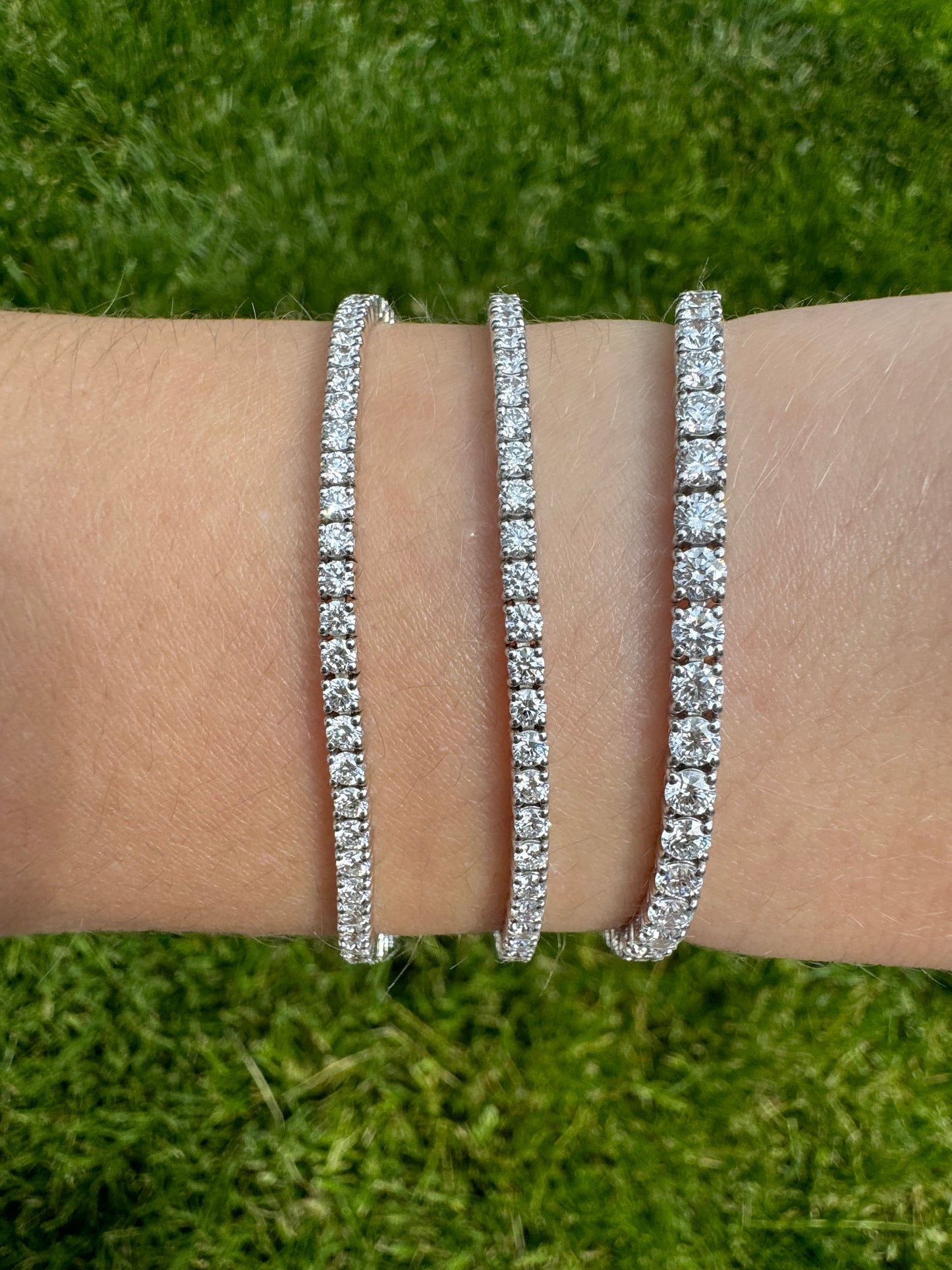 Round Lab Diamond Tennis Bracelets - LabLove Jewelry