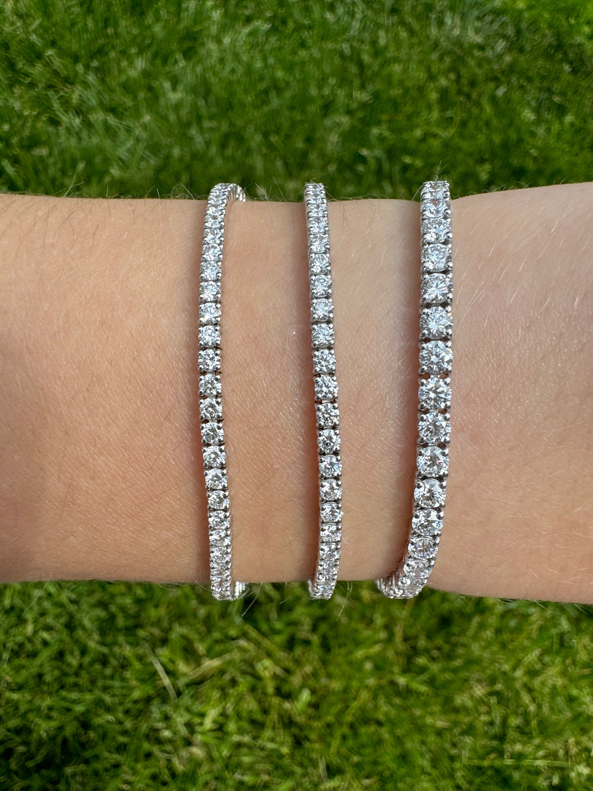 Round Lab Diamond Tennis Bracelets - LabLove Jewelry