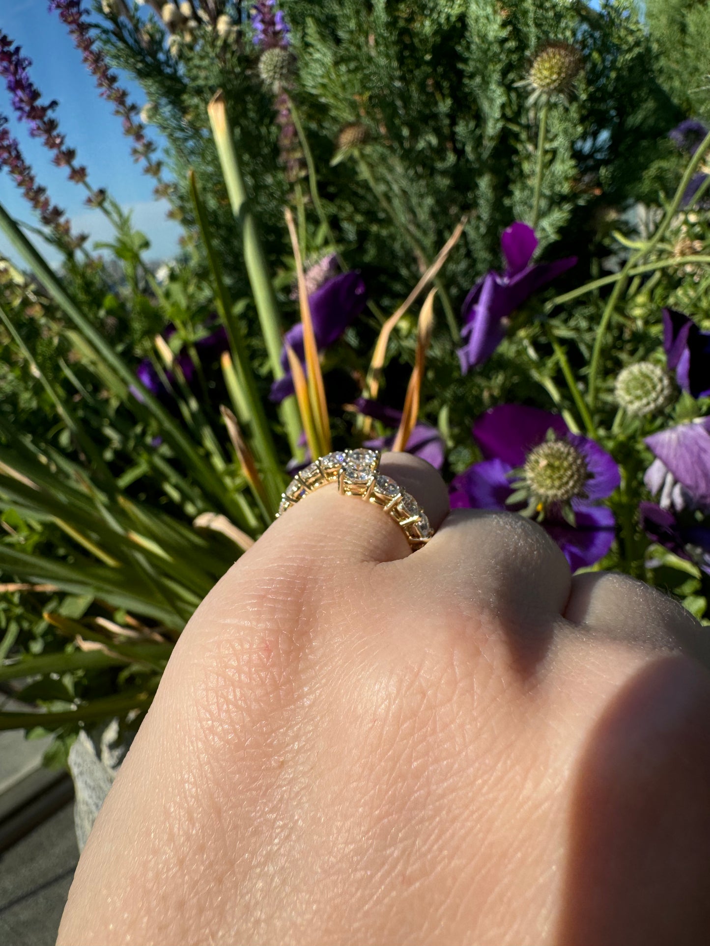 Round Lab Diamond Wrap Ring - LabLove Jewelry