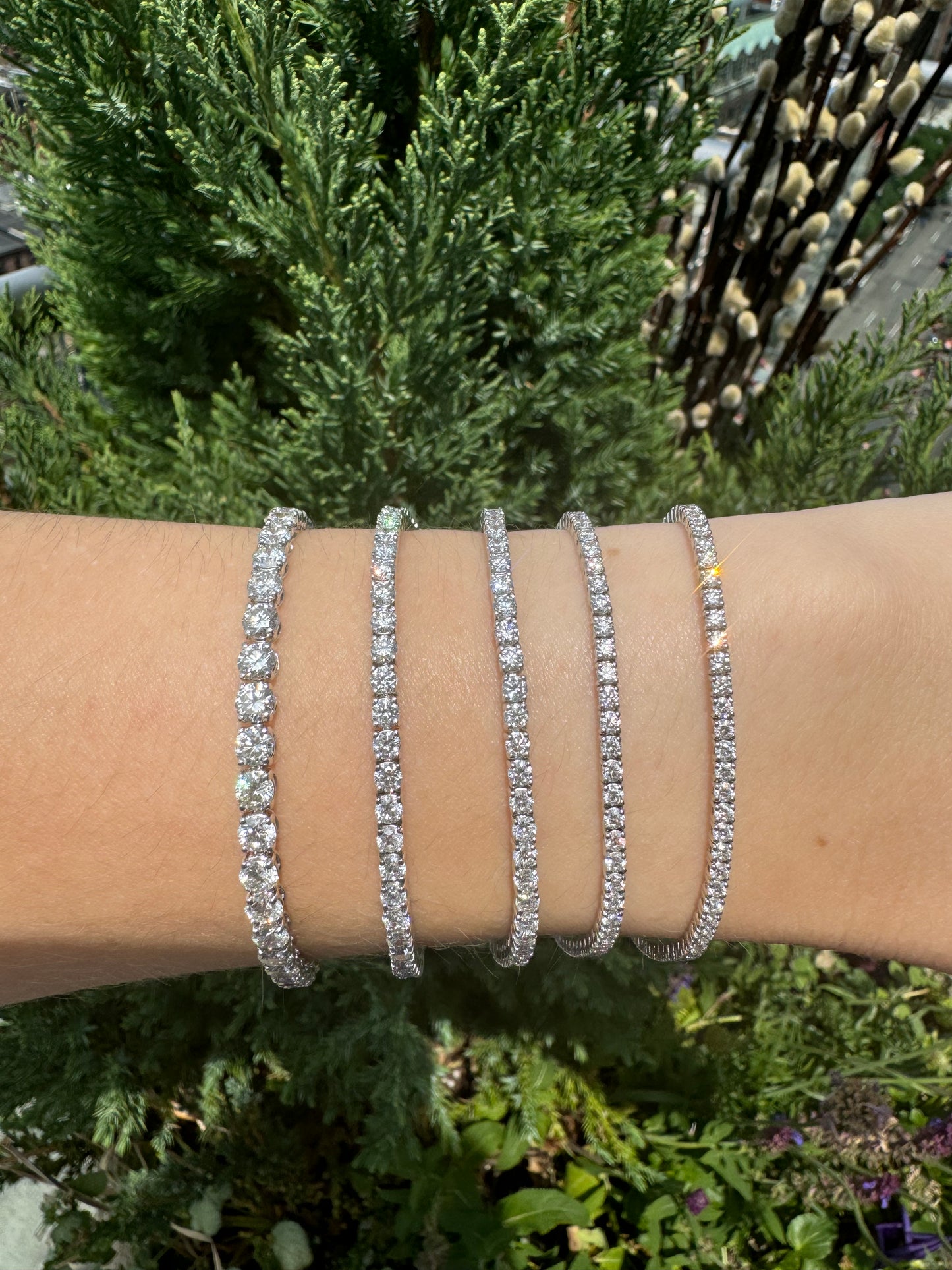 Round Lab Diamond Tennis Bracelets - LabLove Jewelry