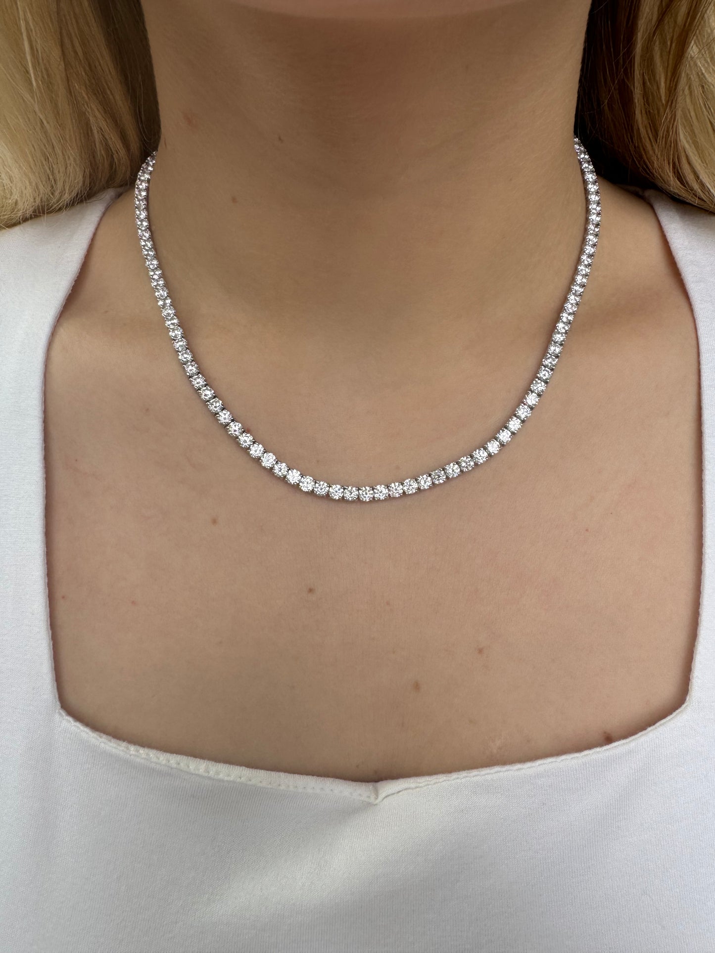 Lab Diamond Tennis Necklaces - LabLove Jewelry