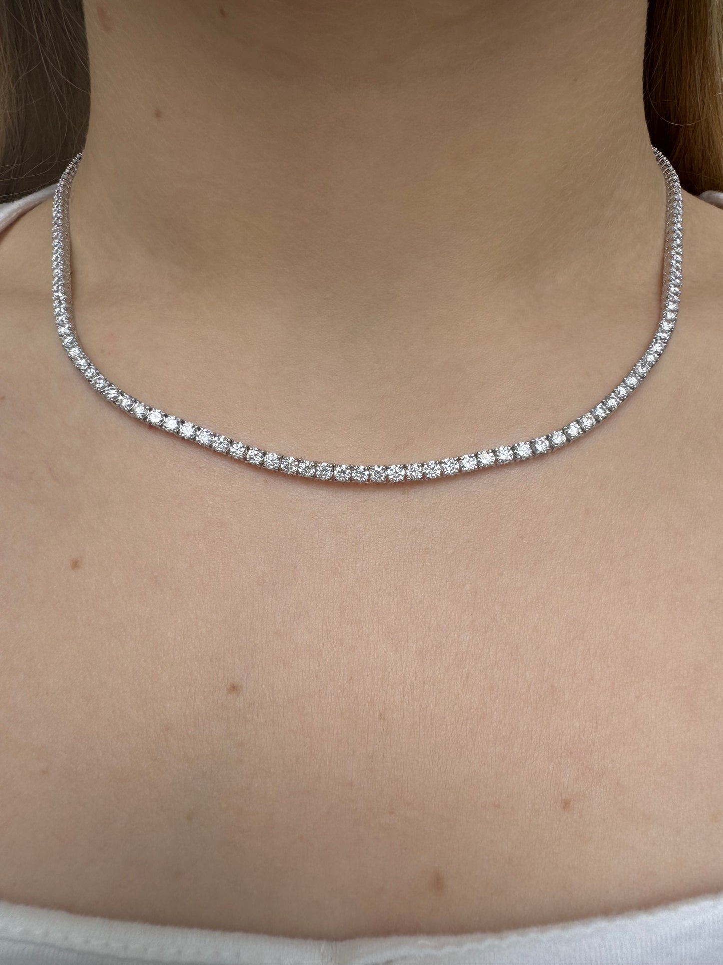 Lab Diamond Tennis Necklaces - LabLove Jewelry