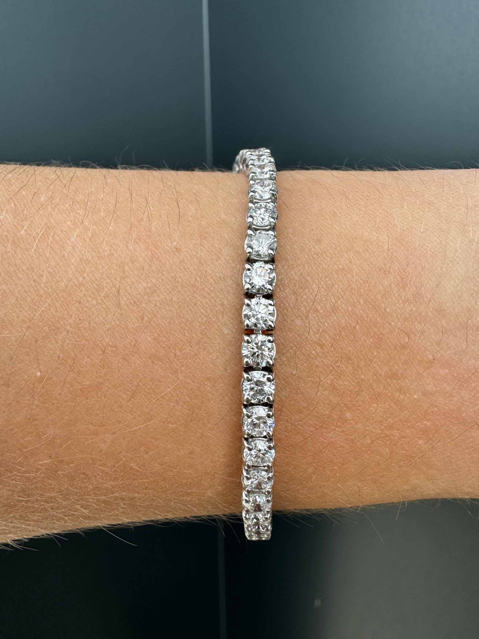 Round Lab Diamond Tennis Bracelets - LabLove Jewelry