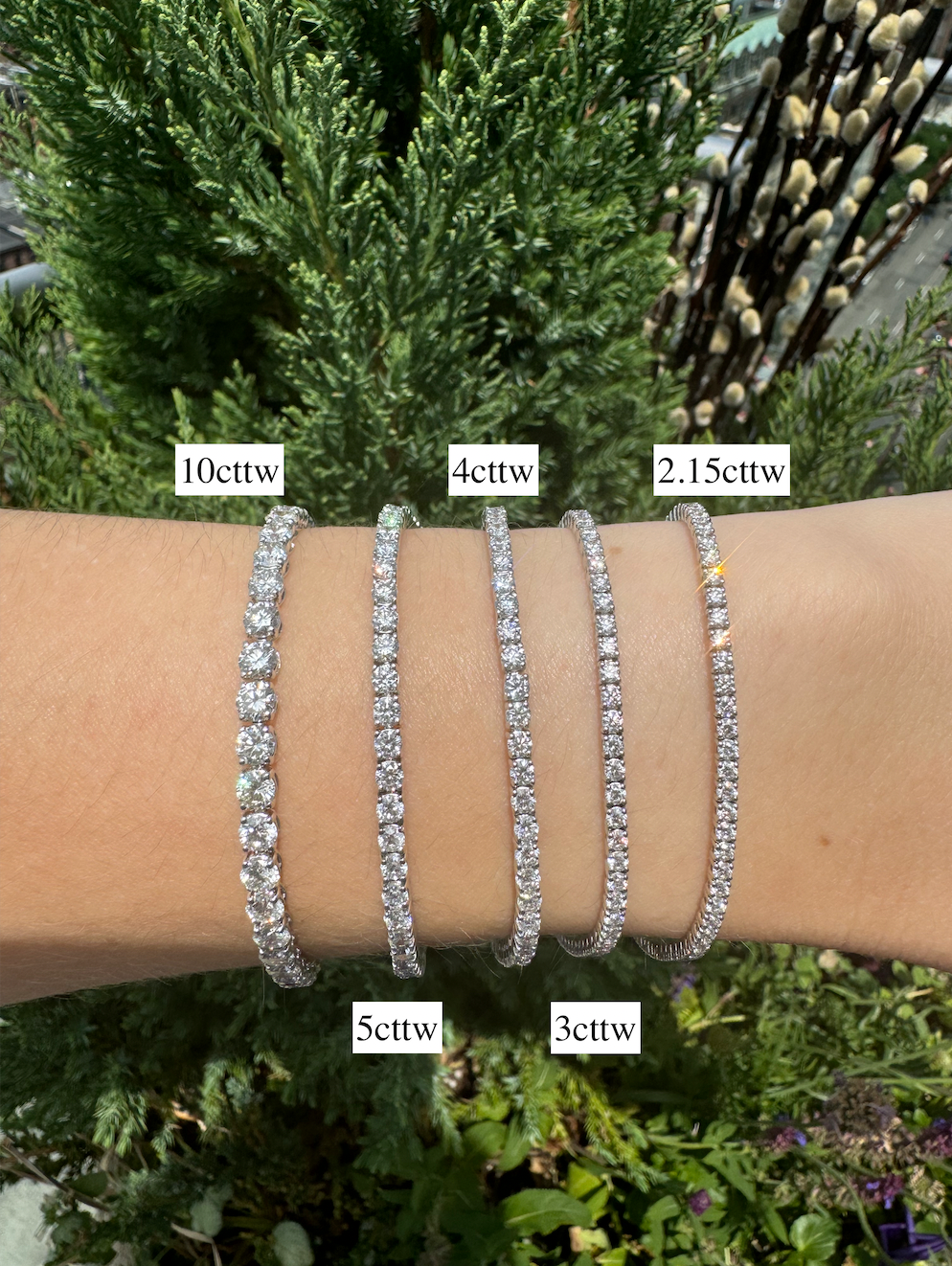 Round Lab Diamond Tennis Bracelets - LabLove Jewelry